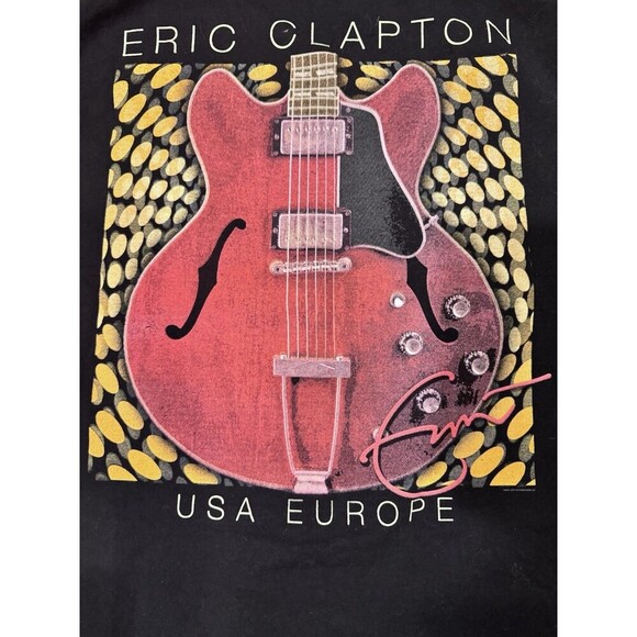 Eric Clapton Men's 2021-2022 USA Europe Tour T-Shirt Iconic Concert Tee Medium - Picture 2 of 4